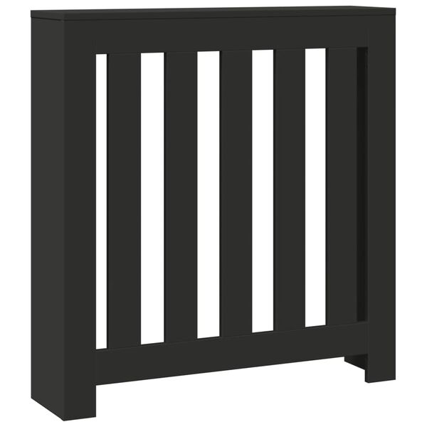 vidaXL Κάλυμμα Καλοριφέρ Μαύρο 78x20x82 εκ. από Επεξεργασμένο Ξύλο