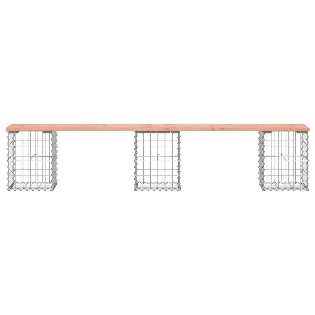 vidaXL Πάγκος Κήπου Συρματοκιβώτιο 203x31x42 εκ. Μασίφ Ψευδοτσούγκα