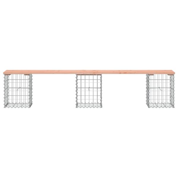 vidaXL Πάγκος Κήπου Συρματοκιβώτιο 203x31x42 εκ. Μασίφ Ψευδοτσούγκα