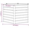 vidaXL Ζαρντινιέρα Σκουριασμένο 129x129x77 εκ. Ατσάλι Σκληρυθέν Αέρα