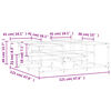 vidaXL Τραπεζάκι Σαλονιού Sonoma Δρυς 121x121x40 εκ Επεξεργασμένο Ξύλο
