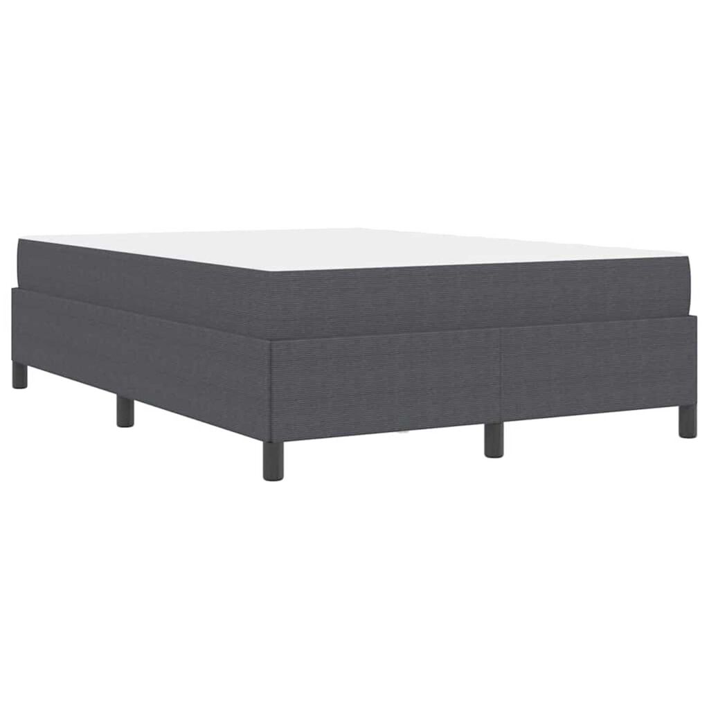 vidaXL Σκελετός Κρεβατιού Άλλο Σκούρο γκρι 140 x 200 cm Βελούδο