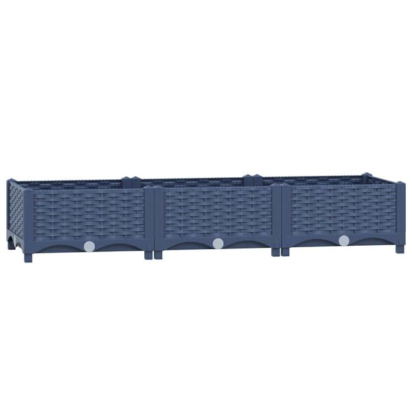 vidaXL Ζαρντινιέρα 120 x 40 x 23 εκ. από Πολυπροπυλένιο