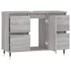 vidaXL Ντουλάπι Μπάνιου Γκρι Sonoma 80 x 33 x 60 εκ. από Επεξεργ. Ξύλο