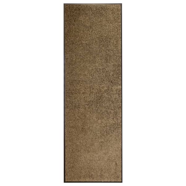 vidaXL Πατάκι Εισόδου Πλενόμενο Καφέ 60 x 180 εκ.