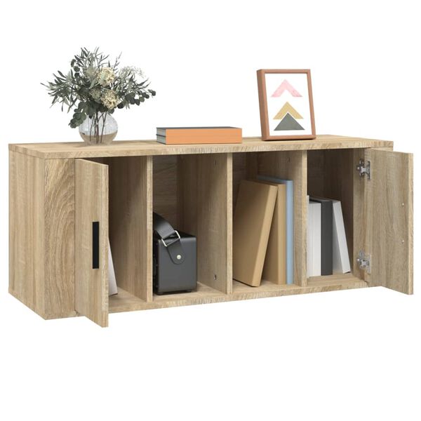 vidaXL Έπιπλο Τηλεόρασης Sonoma Δρυς 100x35x40 εκ. Επεξ. Ξύλο