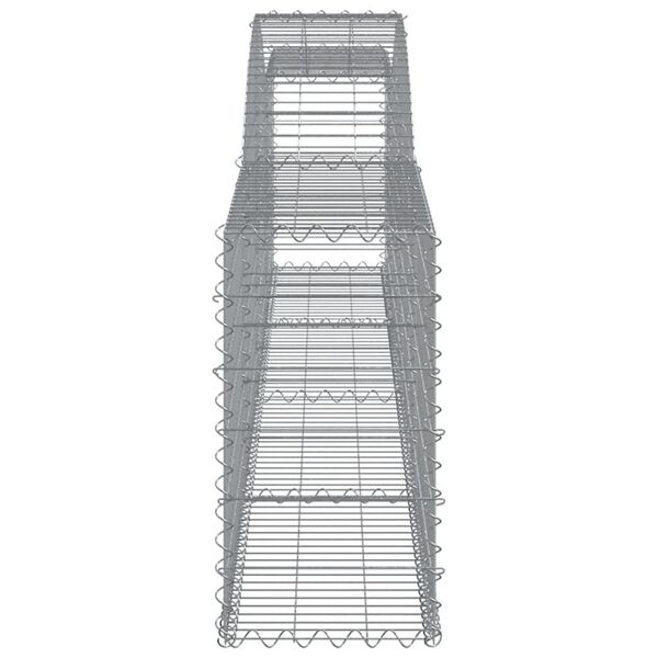 vidaXL Συρματοκιβώτια Τοξωτά 8 τεμ. 400x30x60/80 εκ. Γαλβαν. Ατσάλι