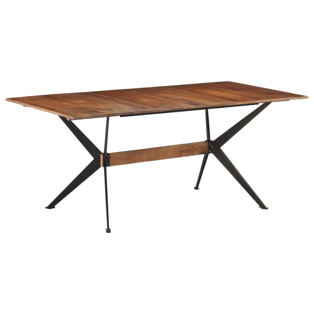 vidaXL Τραπεζαρία 180 x 90 x 76 εκ. από Μασίφ Ξύλο Μάνγκο