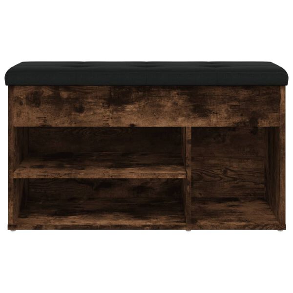 vidaXL Παπουτσοθήκη Καπνιστή Δρυς 82x32x45,5εκ. από Επεξεργασμένο Ξύλο