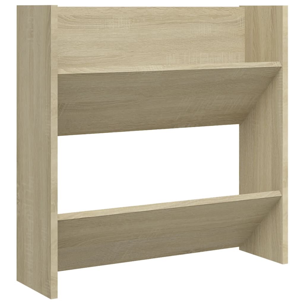 vidaXL Παπουτσοθήκες 2 τεμ. Sonoma Δρυς 60 x 18 x 60 εκ. Μοριοσανίδα