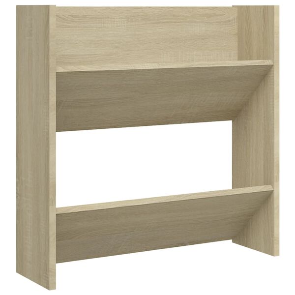 vidaXL Παπουτσοθήκες 2 τεμ. Sonoma Δρυς 60 x 18 x 60 εκ. Μοριοσανίδα