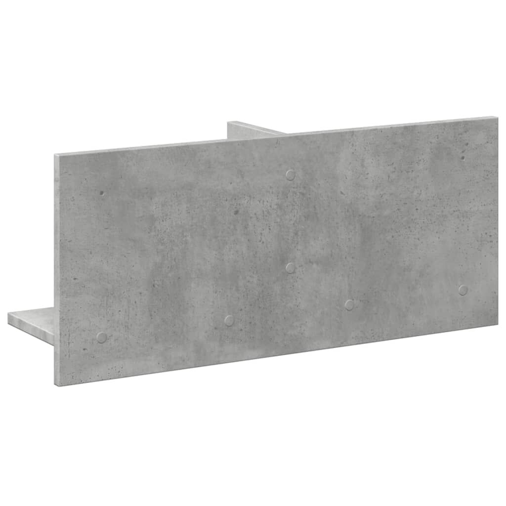 vidaXL Ντουλάπι Τοίχου Γκρι Σκυρ. 70x16,5x30εκ. από Επεξεργασμένο Ξύλο