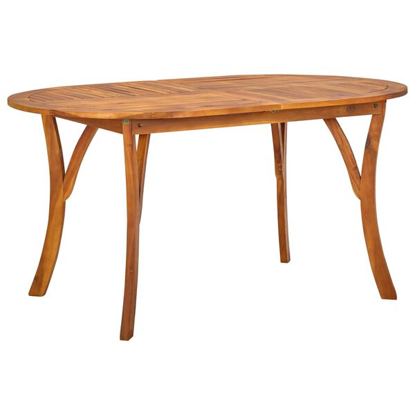 vidaXL Τραπέζι Κήπου 150 x 90 x 75 εκ. Μασίφ Ξύλο Ακακίας