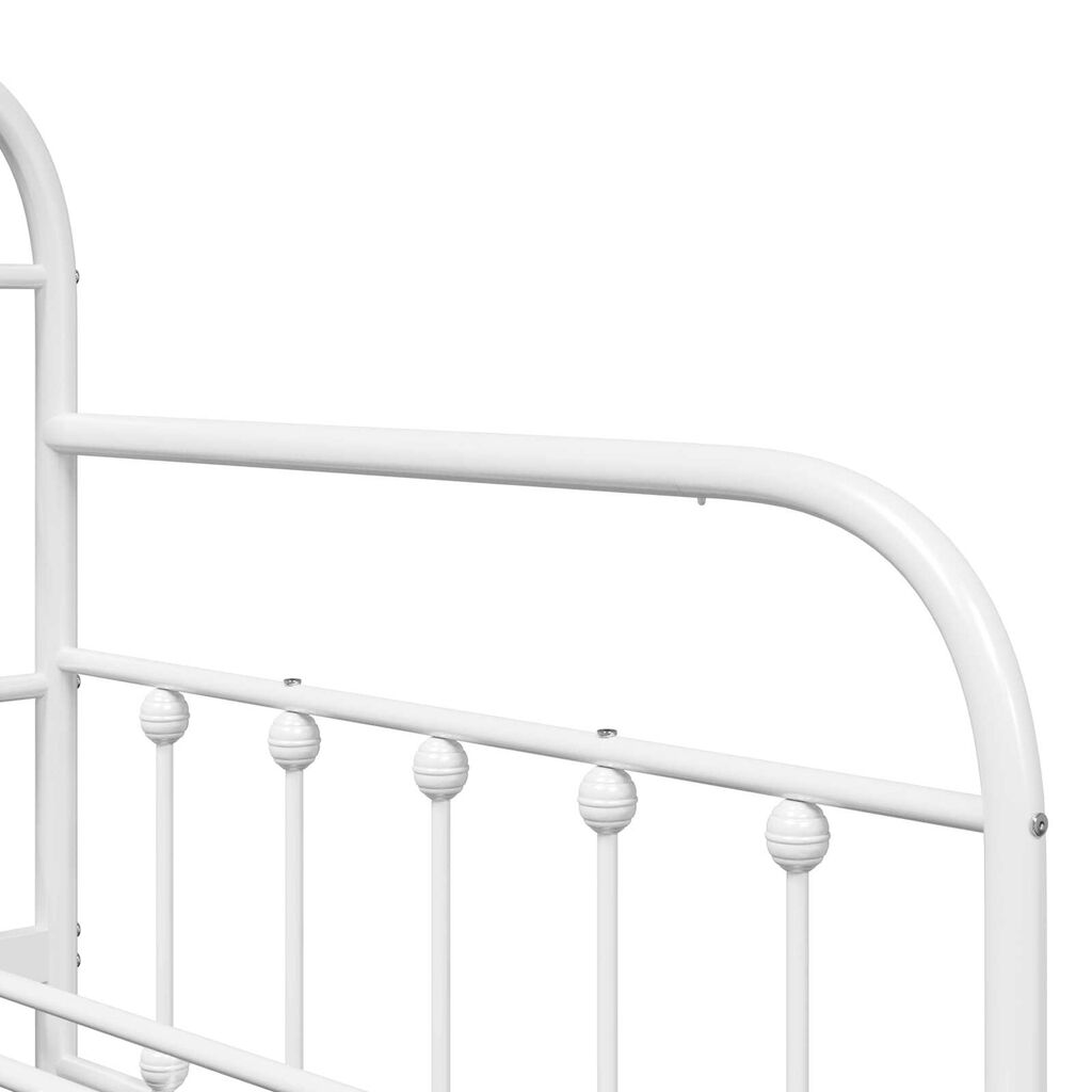 vidaXL Σκελετός Ημέρας Λευκός 100x200 cm Χάλυβας