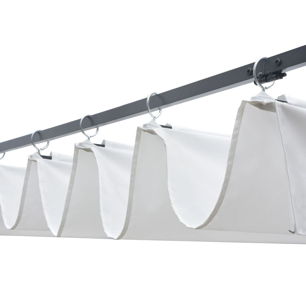 vidaXL Κιόσκι με Οροφή Καφέ/Κρεμ 400x400x200 εκ. από Συνθετικό Ρατάν