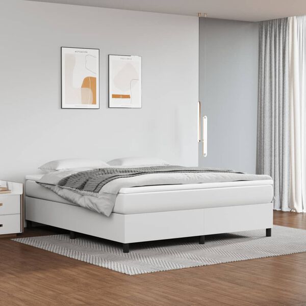 vidaXL &Kappa;&rho;&epsilon;&beta;ά&tau;&iota; Boxspring &mu;&epsilon; &Sigma;&tau;&rho;ώ&mu;&alpha; &Lambda;&epsilon;&upsilon;&kappa;ό 180x200 &epsilon;&kappa;. &Sigma;&upsilon;&nu;&theta;&epsilon;&tau;&iota;&kappa;ό &Delta;έ&rho;&mu;&alpha;
