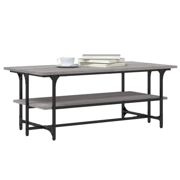 vidaXL Τραπεζάκι Σαλονιού Γκρι Sonoma 100x50x40 εκ. Επεξεργασμένο Ξύλο