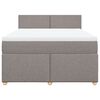 vidaXL &Kappa;&rho;&epsilon;&beta;ά&tau;&iota; Boxspring &mu;&epsilon; &Sigma;&tau;&rho;ώ&mu;&alpha; Taupe 140x200 &epsilon;&kappa;. &Upsilon;&phi;&alpha;&sigma;&mu;ά&tau;&iota;&nu;&omicron;