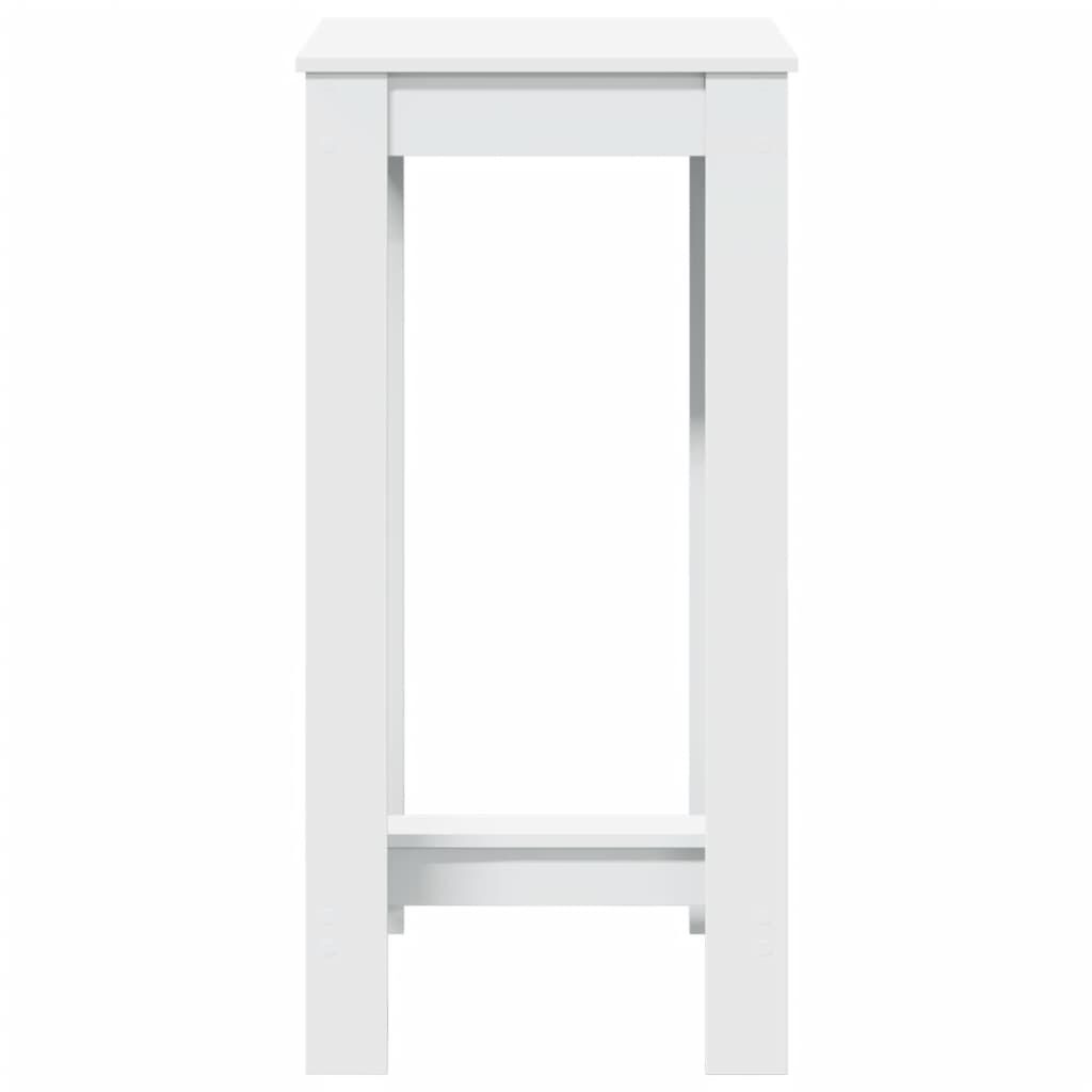 vidaXL Τραπέζι Μπαρ Λευκό 51x50x103,5 εκ. Επεξ. Ξύλο