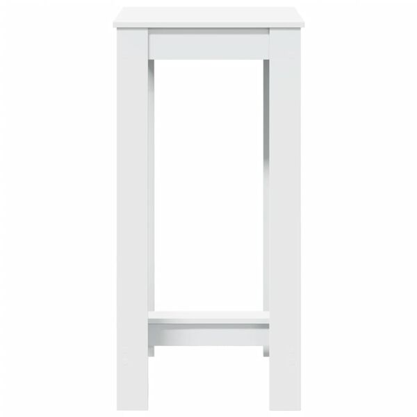 vidaXL Τραπέζι Μπαρ Λευκό 51x50x103,5 εκ. Επεξ. Ξύλο