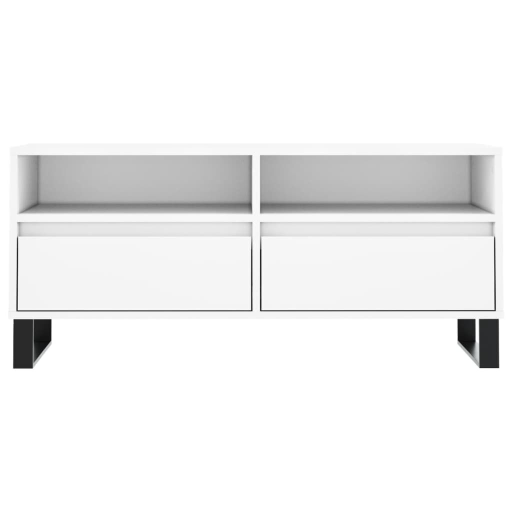 vidaXL Έπιπλο Τηλεόρασης Λευκό 100x34,5x44,5 εκ. Επεξεργασμένο Ξύλο