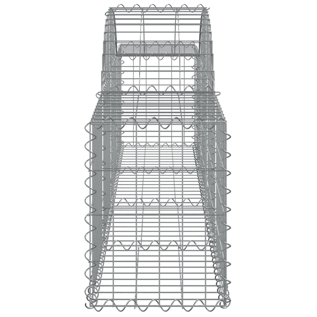 vidaXL Συρματοκιβώτια Τοξωτά 25 τεμ. 200x30x40/60 εκ. Γαλβαν. Ατσάλι