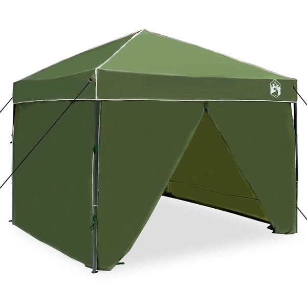 vidaXL Σκηνή Σκίασης Πράσινο 250 x 250 x 227 / 236 / 245 εκ. Ύφασμα Oxford