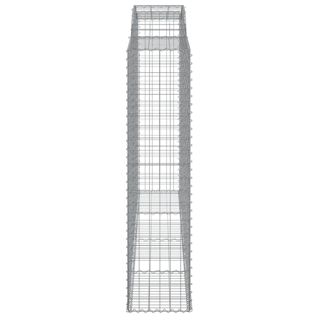 vidaXL Συρματοκιβώτια Τοξωτά 6 τεμ. 300x50x200/220 εκ. Γαλβαν. Ατσάλι