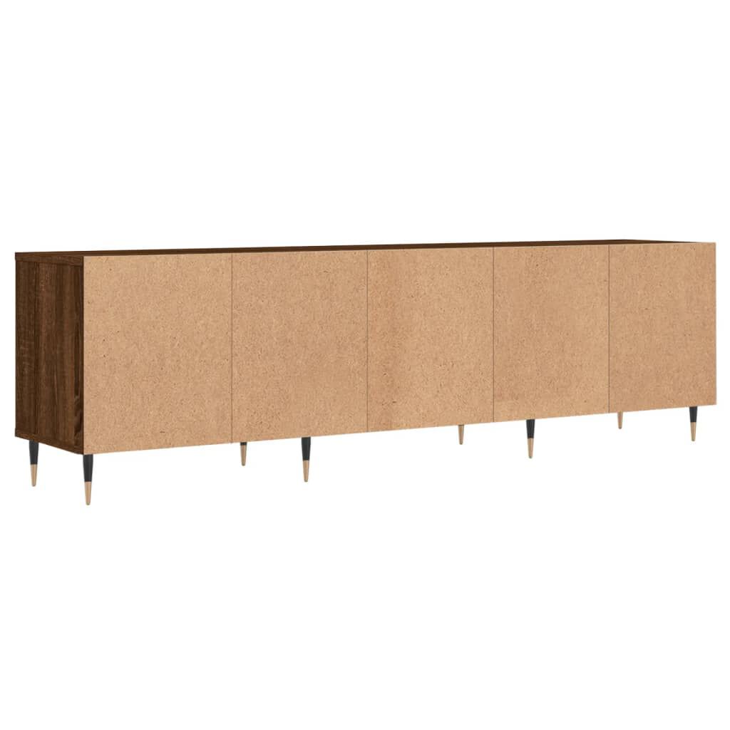 vidaXL Έπιπλο Τηλεόρασης Καφέ Δρυς 150x30x44,5 εκ. Επεξεργασμένο Ξύλο