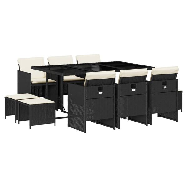 vidaXL &Sigma;&epsilon;&tau; &Tau;&rho;&alpha;&pi;&epsilon;&zeta;&alpha;&rho;ί&alpha;&sigmaf; &Kappa;ή&pi;&omicron;&upsilon; 11 &tau;&epsilon;&mu; &Mu;&alpha;ύ&rho;&omicron; &alpha;&pi;ό &Sigma;&upsilon;&nu;&theta;. &Rho;&alpha;&tau;ά&nu; &mu;&epsilon; &Mu;&alpha;&xi;&iota;&lambda;ά&rho;&iota;&alpha;