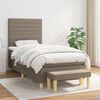 vidaXL &Kappa;&rho;&epsilon;&beta;ά&tau;&iota; Boxspring &mu;&epsilon; &Sigma;&tau;&rho;ώ&mu;&alpha; Taupe 90x200 &epsilon;&kappa;. &Upsilon;&phi;&alpha;&sigma;&mu;ά&tau;&iota;&nu;&omicron;