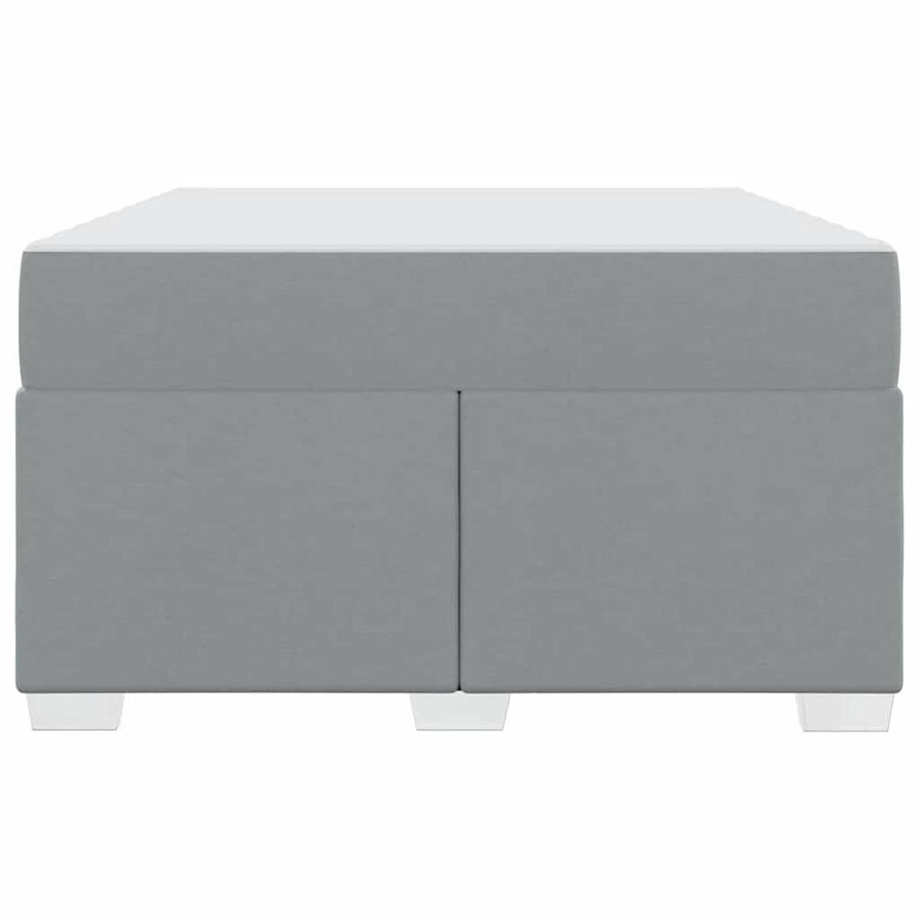 vidaXL Σκελετός Κρεβατιού Άλλο Ανοιχτό γκρι 120 x 190 cm ύφασμα