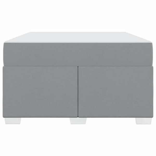 vidaXL Σκελετός Κρεβατιού Άλλο Ανοιχτό γκρι 120 x 190 cm ύφασμα