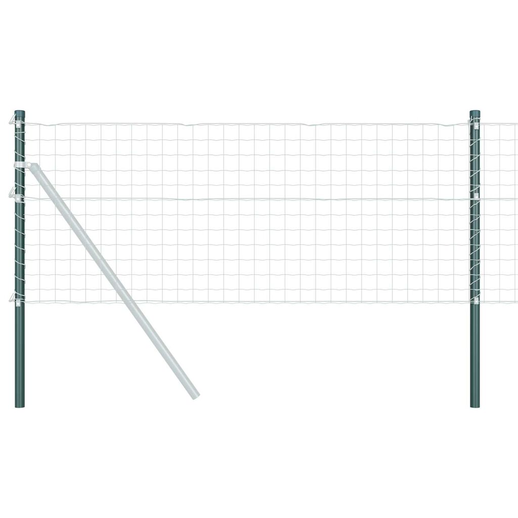vidaXL Πό posts φράχτη 2 pcs Πράσινο 50 cm Ατσάλι με Επικάλυψη Πούδρας