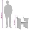 vidaXL Καρέκλα Κήπου Γκρι από Συνθετικό Ρατάν με Υποπόδιο