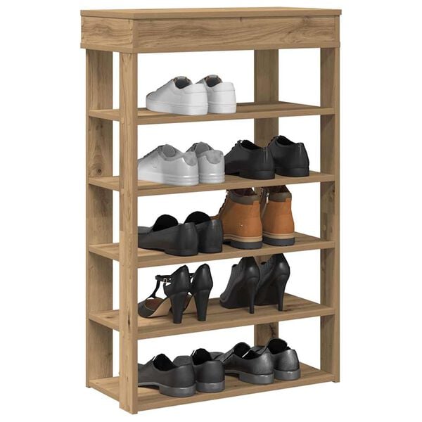 Ράφι παπουτσιών vidaXL Artisan Oak 60x30x98 cm Κατασκευασμένο ξύλο