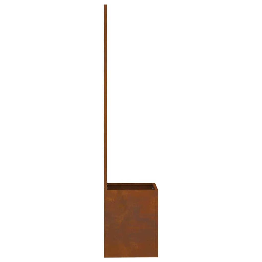 vidaXL Γλάστρα Κήπου με Διακοσμητική Πάνελ Σκ rusty 32 x 140 εκ.
