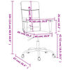 vidaXL Καρέκλα Γραφείου Ρυθμιζόμενο Ύψος Αν. Γκρι από Ύφασμα
