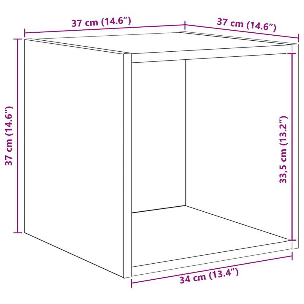 vidaXL 2 pcs Παλιό ξύλο 37 x 37 x 142.5 εκ Επεξεργασμένο ξύλο