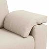 vidaXL Καναπές με μαξιλάρι με μαξιλάρι Μπεζ 219 x 77 x 82 εκ Λινό