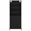 vidaXL Highboard &Mu;&alpha;ύ&rho;&eta; &delta;&rho;&upsilon;&sigmaf; 69,5 x 34 x 180 &epsilon;&kappa;. &Epsilon;&pi;&epsilon;&xi;&epsilon;&rho;&gamma;&alpha;&sigma;&mu;έ&nu;&omicron; &xi;ύ&lambda;&omicron;