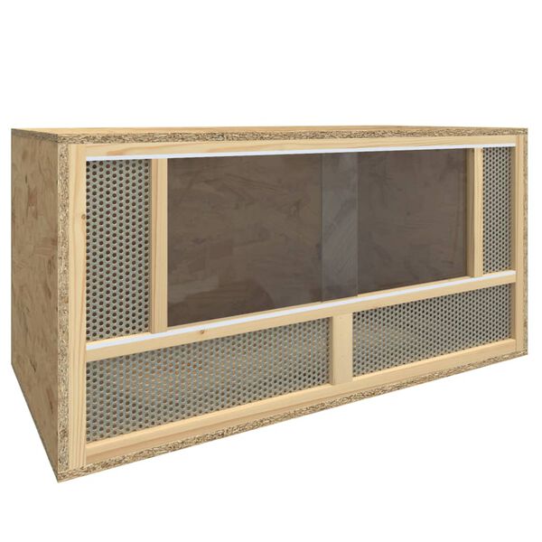 vidaXL Ενυδρείο Ερπετών 80 x 40 x 40 εκ. από Επεξεργασμένο Ξύλο