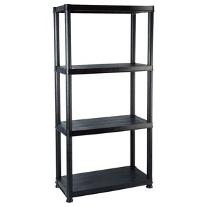 vidaXL &Rho;&alpha;&phi;&iota;έ&rho;&alpha; &Alpha;&pi;&omicron;&theta;ή&kappa;&epsilon;&upsilon;&sigma;&eta;&sigmaf; 4 &Epsilon;&pi;&iota;&pi;έ&delta;&omega;&nu; &Mu;&alpha;ύ&rho;&eta; 61x30,5x130 &epsilon;&kappa;. &Pi;&lambda;&alpha;&sigma;&tau;&iota;&kappa;ή