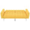 vidaXL Καναπές - Κρεβάτι Κίτρινος Υφασμάτινος
