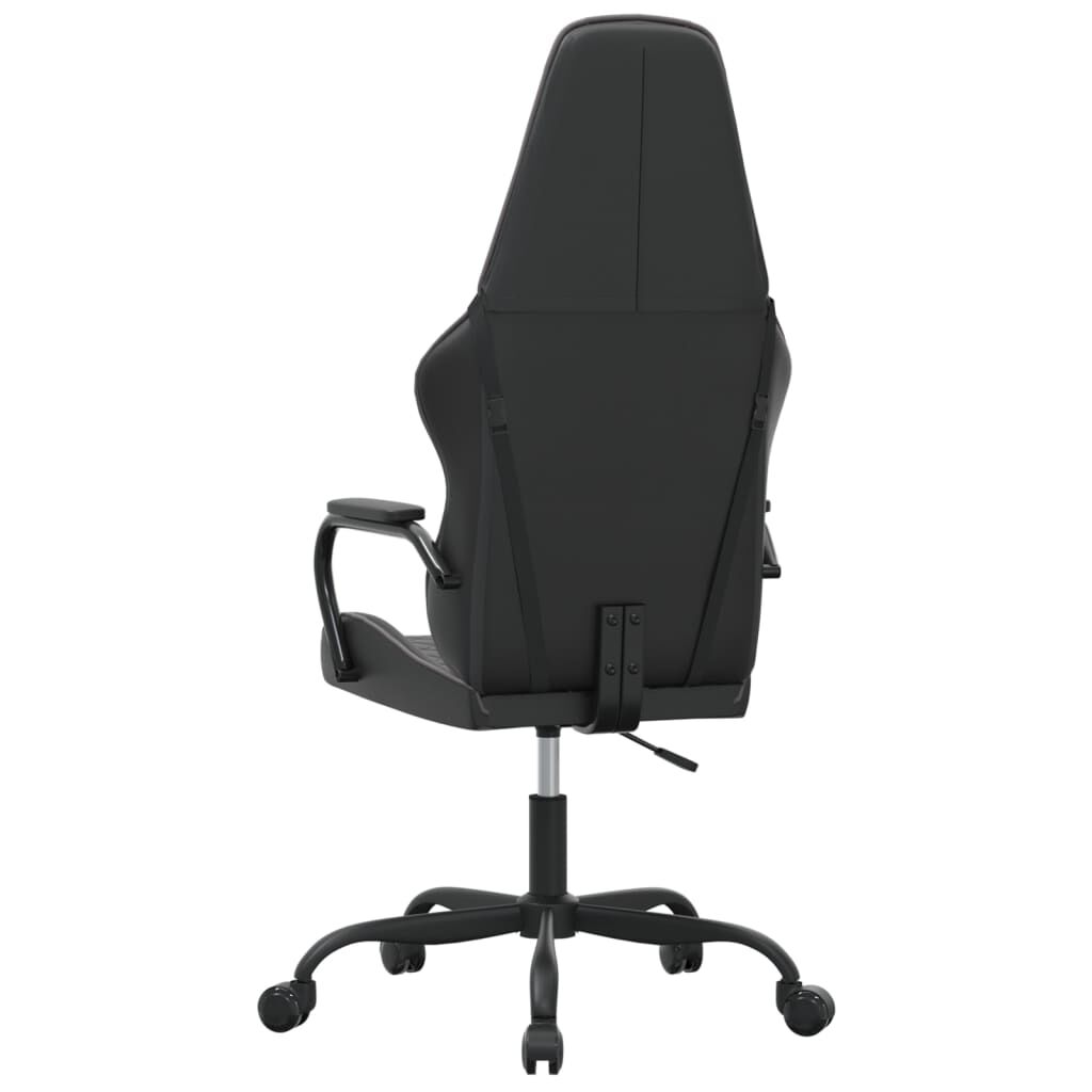 vidaXL Καρέκλα Gaming Μαύρο/Γκρι από Συνθετικό Δέρμα