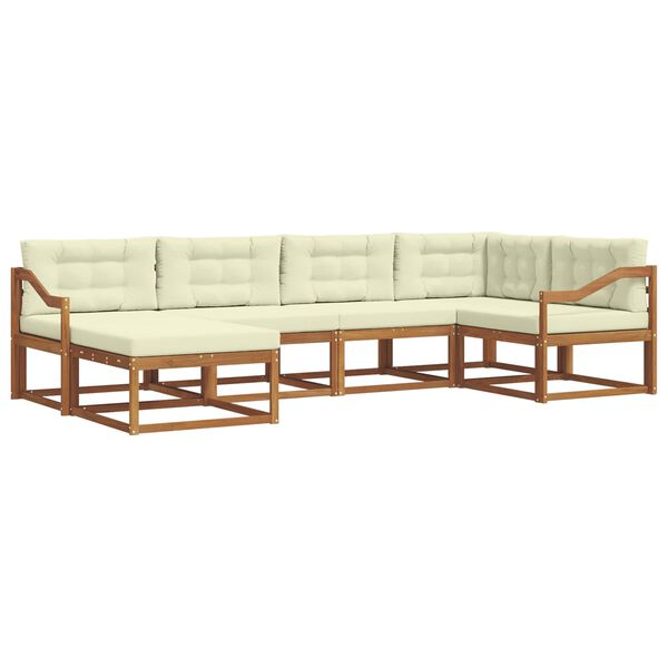 vidaXL &Sigma;&epsilon;&iota;&rho;ά &Kappa;&alpha;&nu;&alpha;&pi;έ &Epsilon;&xi;&omega;&tau;&epsilon;&rho;&iota;&kappa;&omicron;ύ &mu;&epsilon; &mu;&alpha;&xi;&iota;&lambda;ά&rho;&iota; 6 pcs &Phi;&upsilon;&sigma;&iota;&kappa;ό &kappa;&alpha;&iota; &Kappa;&rho;έ&mu;&alpha;