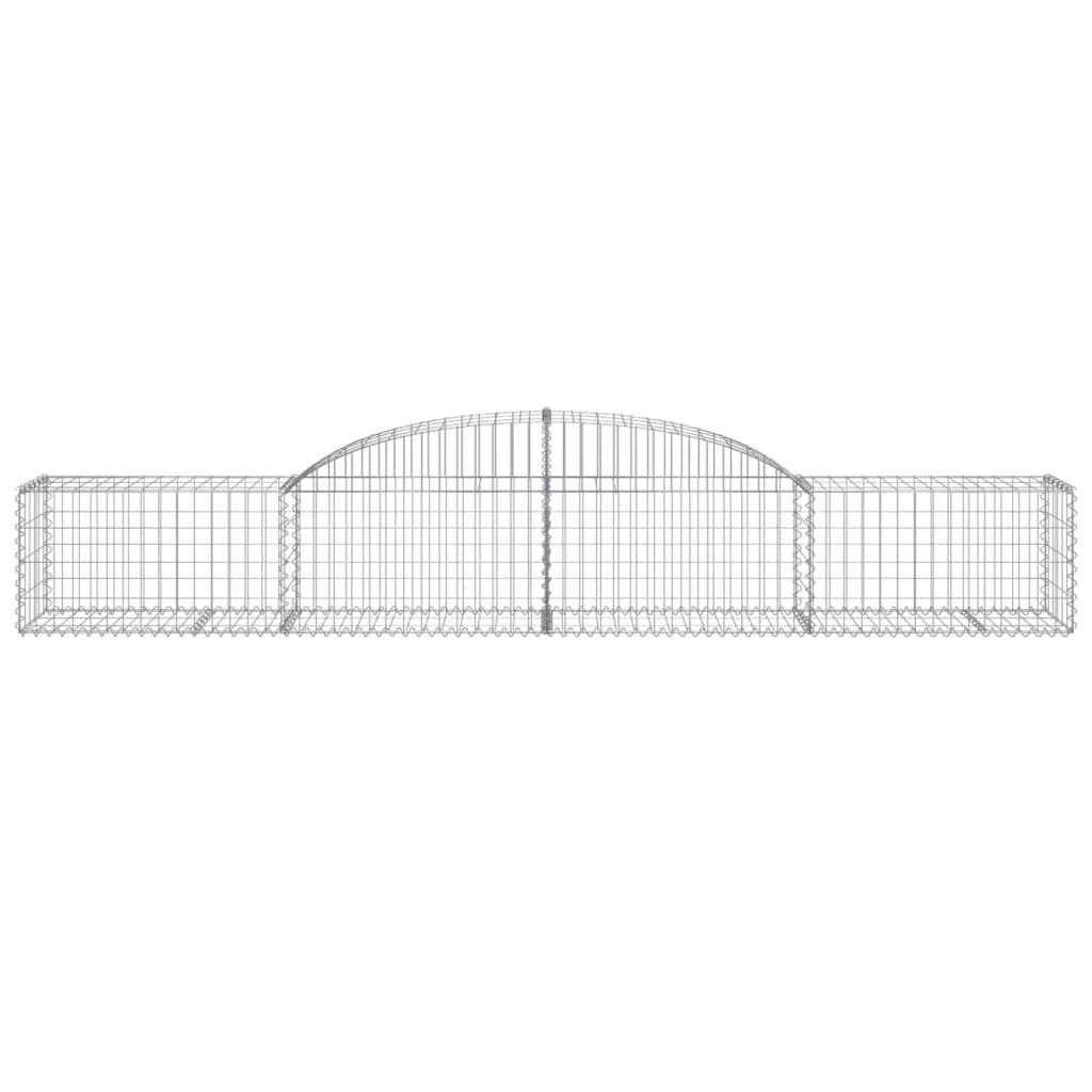 vidaXL Συρματοκιβώτια Τοξωτά 13 τεμ. 300x50x40/60 εκ. Γαλβαν. Ατσάλι