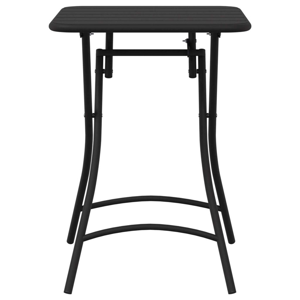 vidaXL Πτυσσόμενο Τραπέζι Κήπου - Ανθρακί - 55x55x73 εκ. - Ατσάλι