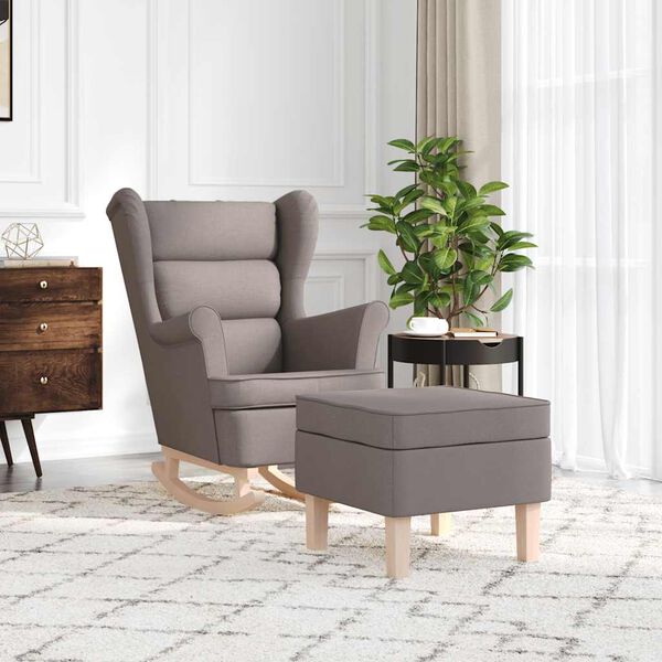 vidaXL &Pi;&omicron;&lambda;&upsilon;&theta;&rho;ό&nu;&alpha; &Kappa;&omicron;&upsilon;&nu;&iota;&sigma;&tau;ή Taupe &Upsilon;&phi;&alpha;&sigma;&mu;ά&tau;&iota;&nu;&eta; &mu;&epsilon; &Upsilon;&pi;&omicron;&pi;ό&delta;&iota;&omicron;