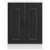 vidaXL Ντουλάπι βάσης νεροχύτη Kalmar Μαύρο 60x46x81,5 εκ. Επεξ. Ξύλο